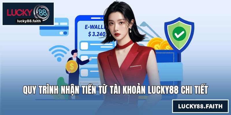 Quy trình nhận tiền từ tài khoản LUCKY88 chi tiết